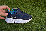 Дитячі кросівки аналог Adidas Yeezy Boost Blue Адідас ізі буст сині 31-32, фото 6