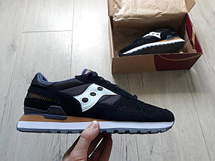 Чоловічі оригінальні кросівки Saucony Shadow Original Black/White, фото 3