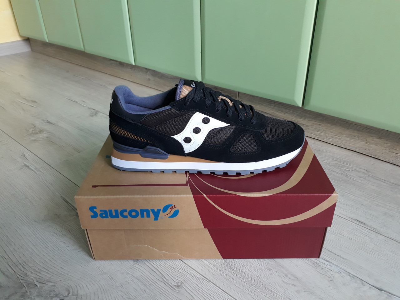 Чоловічі оригінальні кросівки Saucony Shadow Original Black/White