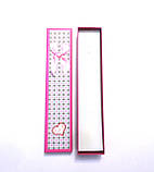 Подарункова коробка 21 див. на 4,5 см. рожева, фото 2