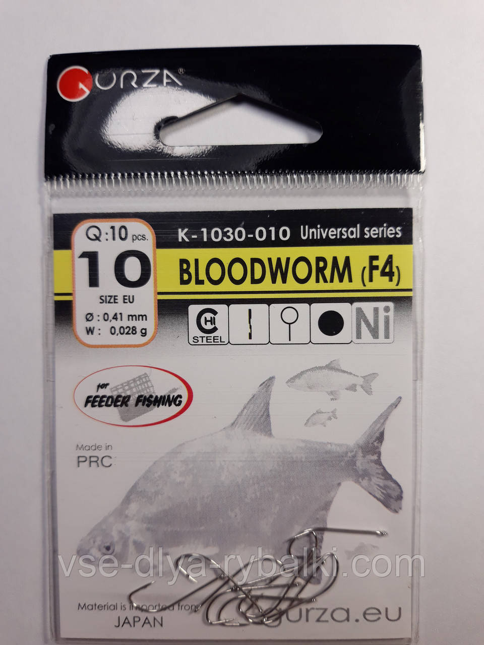 Гачки Gurza bloodworm № 10