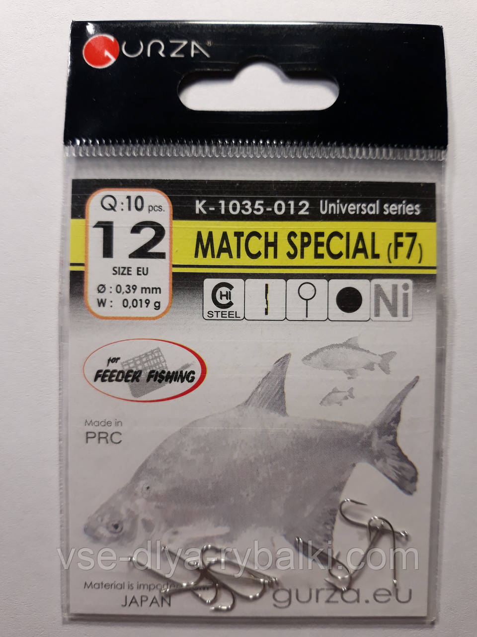 Гачки Gurza match special № 12