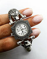Годинник із крапельного срібла 925 My Jewels з тиграми та камінням марказитами