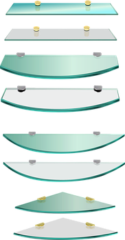 Полки зі скла