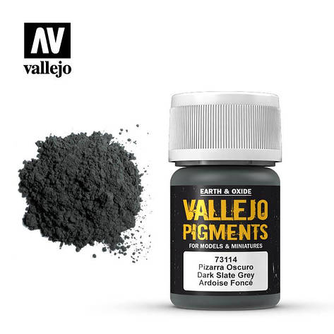 Пігмент сухий для моделювання Темний сланець, 30 мл. VALLEJO 73114, фото 1