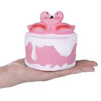 Игрушка "Сквиш- Антистресс" с ароматом "Squishy Cake Flamingo" 8 см