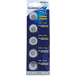 Батарейка літієва Samsung Pleomax CR1220, блістер, 5 шт. (Ціна за 1 батарейку)