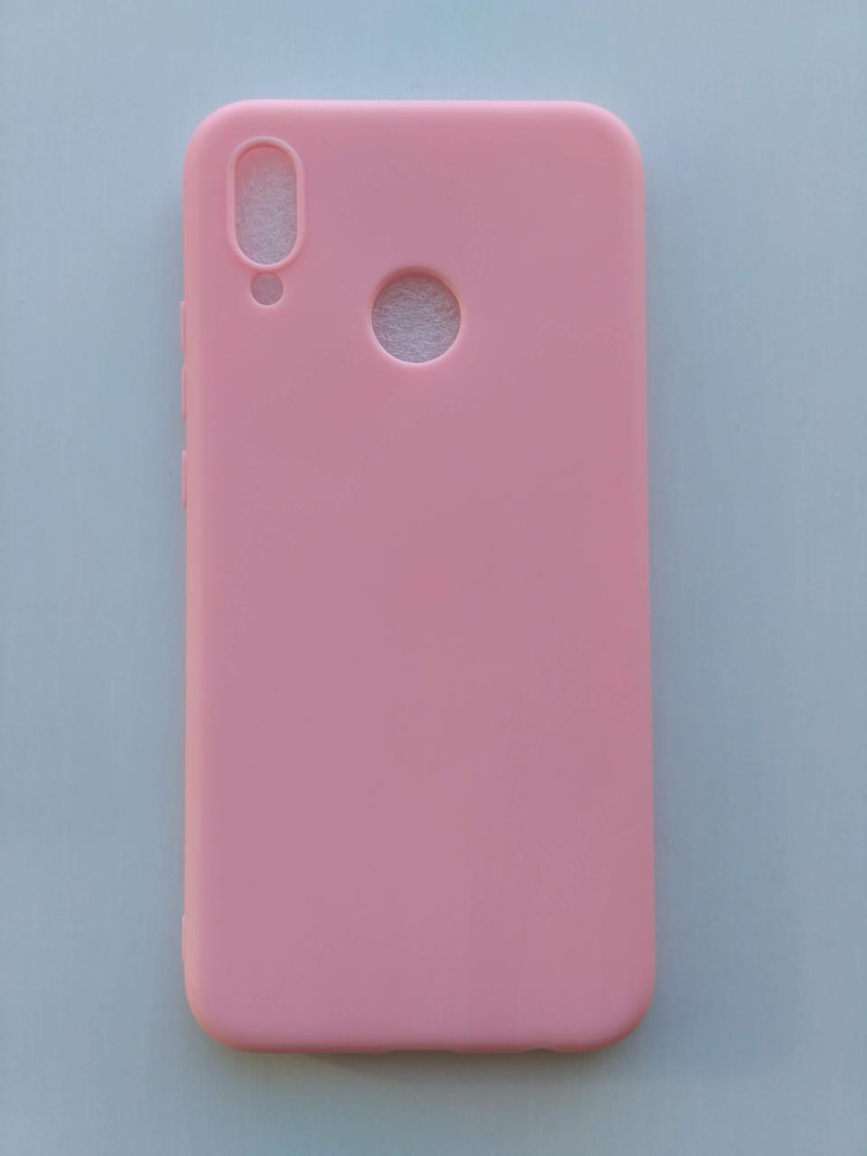 Силіконовий чохол Huawei P20 Lite / Huawei Nova 3e матовий Pink (Рожевий) Рожевий 1861P