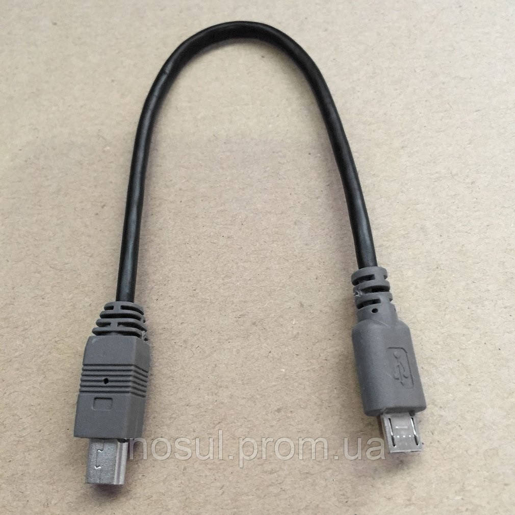 Кабель OTG DSLR micro USB (папа) - mini USB (папа) 0,2 м (подключение смартфона к фотоаппаратам, камерам) - фото 3 - id-p899498925