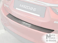 Накладка на бампер Mazda 3 III 4-дверка с 2013 г. (NataNiko)