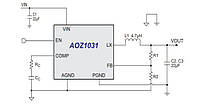 AOZ1031AI, DC-DC преобразователь, 3А 600кГц, SOP8