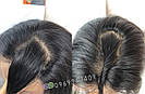 Перука з натурального волосся жіночий, рівне волосся, фото 6