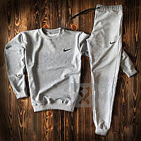 Чоловічий спортивний костюм Nike сірий (люкс) XS