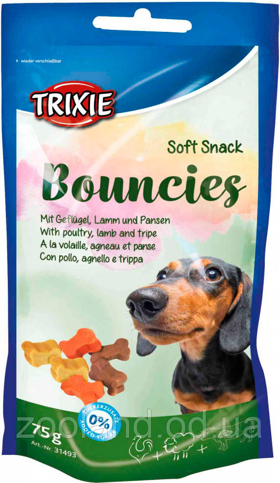 31493 Trixie Soft Snack Bouncies ласощі з ягням і птицею, 75 г