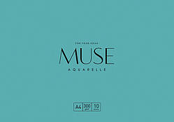 Папка для акварелі MUSE Aquarelle А4 (21х29.7см) 300 г/м2, 10 аркушів (PD-A4-043)