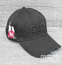 Бейсболка 5.11 Tactical чорна "93%"