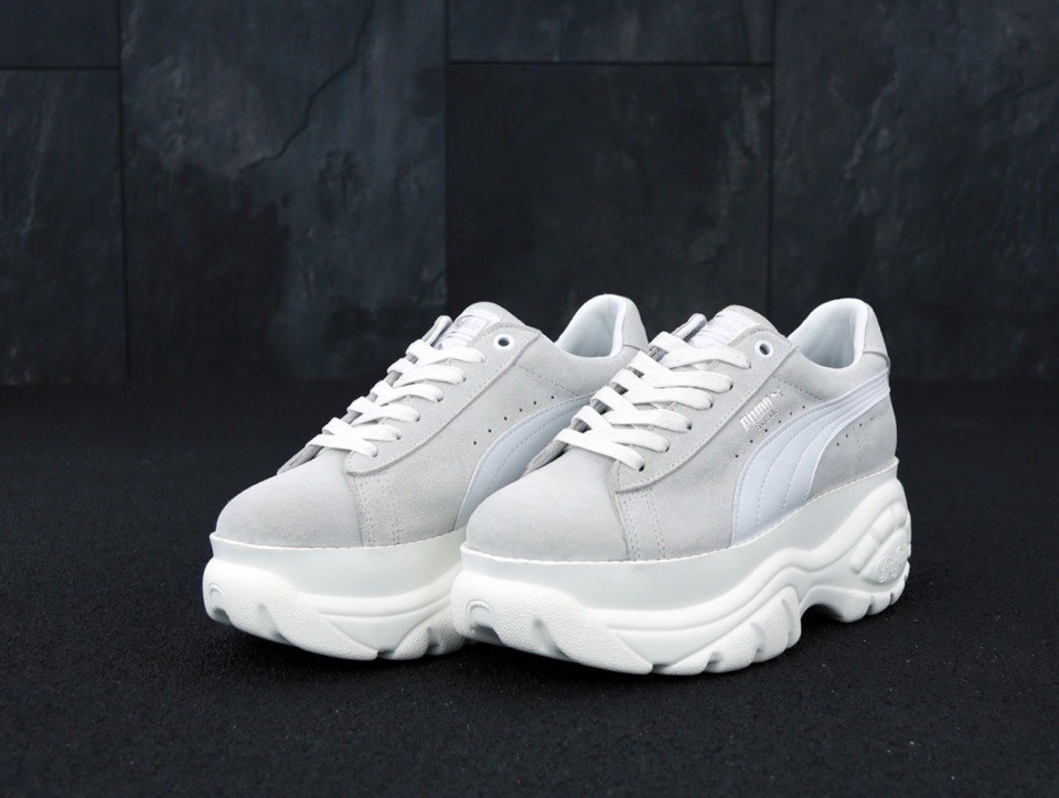 Puma platform x shop white