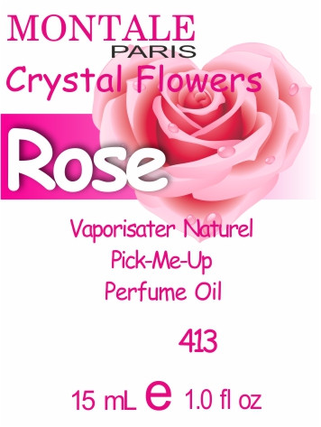 Масло парфумерне (413) версія аромату Монтале Crystal Flowers - 15 мл композит в роллоне