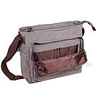 Сумка чоловіча Jiapeng месенджер сіра 556832G, фото 4