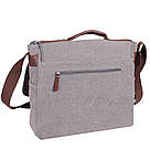 Сумка чоловіча Jiapeng месенджер сіра 556832G, фото 2