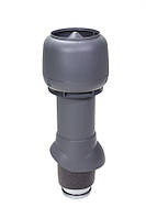 Вентиляційний вихід VILPE® 125/ІЗ/500 ізольований. Колір: Сірий