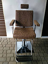 Крісло перукарське для barbershop Самуель Коричневе (Frizel TM), фото 3