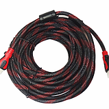 Кабель Hdmi 15 метрів male to male тато-тато, 2 ферити чорно-червоний, фото 4