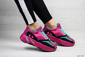 Модні жіночі кросівки Adidas x Yeezy Boost 700 Pink (репліка), фото 2