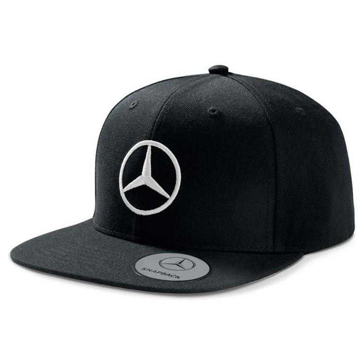 Оригінальна чоловіча бейсболка Mercedes Men's Flat Brim Cap, Black (B66953170)