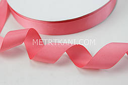 Стрічка репсова 25 мм коралового кольору, бобіна 91 м. № ЛР-0065
