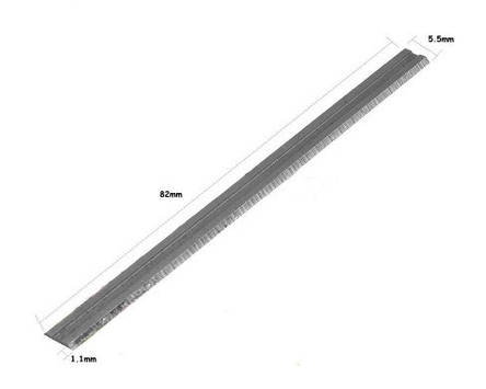 Ножі для рубанка 3-1/4" 82x5,5x1,1 HSS (соронок Makita: D-46246 KP0800K KP0810 N1900B 1902 та ін.), фото 3