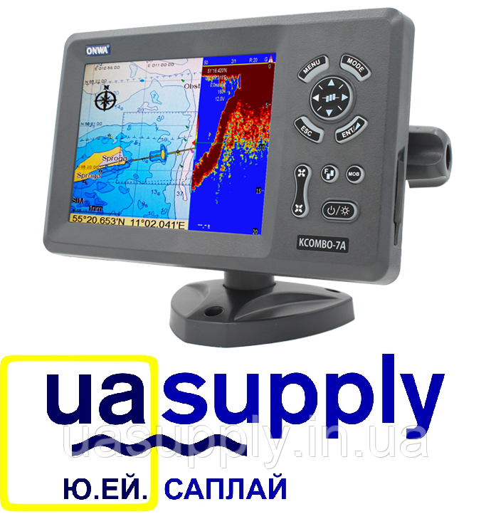 7" GPS Chart Plotter with Fish Finder and built-in AIS Transponder with Internal GPS Antenna - фото 1 - id-p900237869