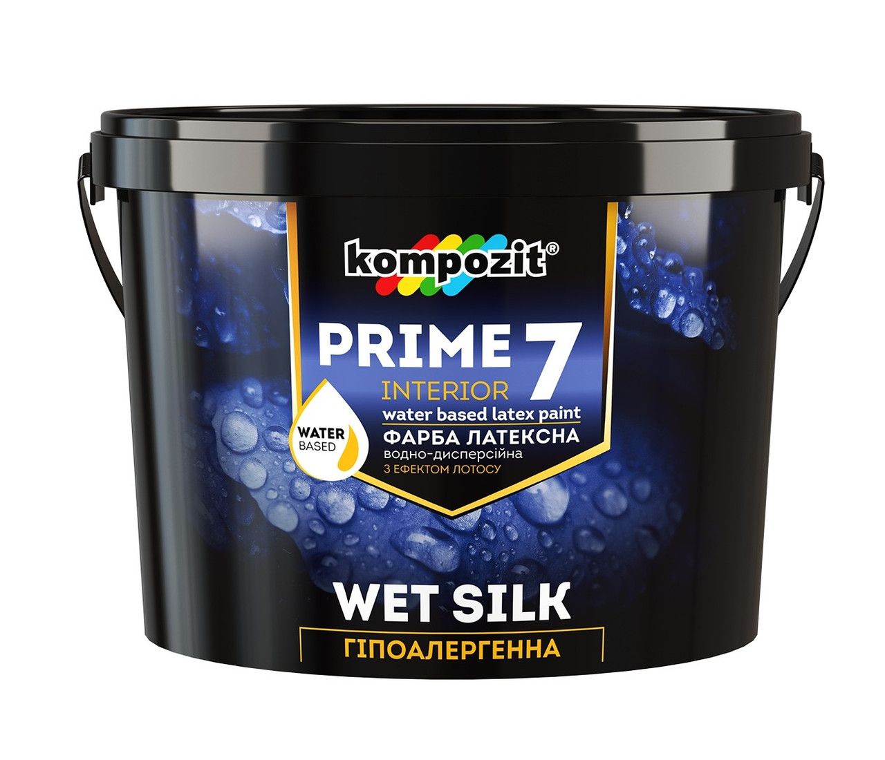 Інтер'єрна фарба Kompozit Prime 7 шовковисто-матова 2.7л, фото 1