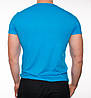 Чоловіча футболка "JUST" блакитна, фото 2
