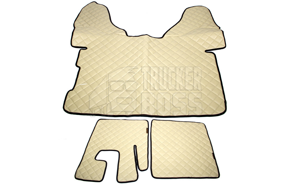 Коврики Еко-шкіра DAF XF105 Бежеві АВТОМАТ, фото 1