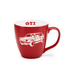 Оригінальна фарфорова чашка Volkswagen GTI Mug, Red / White (5KA069601A)