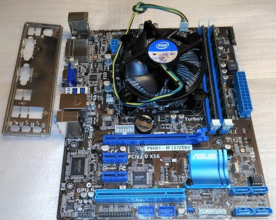 ІГРОВИЙ 4ех ЯДЕРНИЙ Комплект - Плата s1155 ASUS P8H61-M + ПРОЦЕСОР INTEL CORE I5-2500 ( 4 3,3 Ghz )