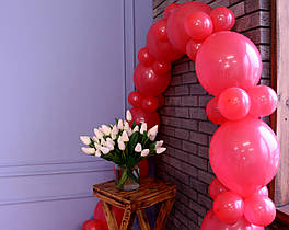 Арка з повітряних кульок (червона) для прикраси свята + насос