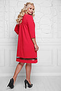 Жіноче плаття разширенное до низу Кайлі / розмір 50-58 / колір червоний, фото 2