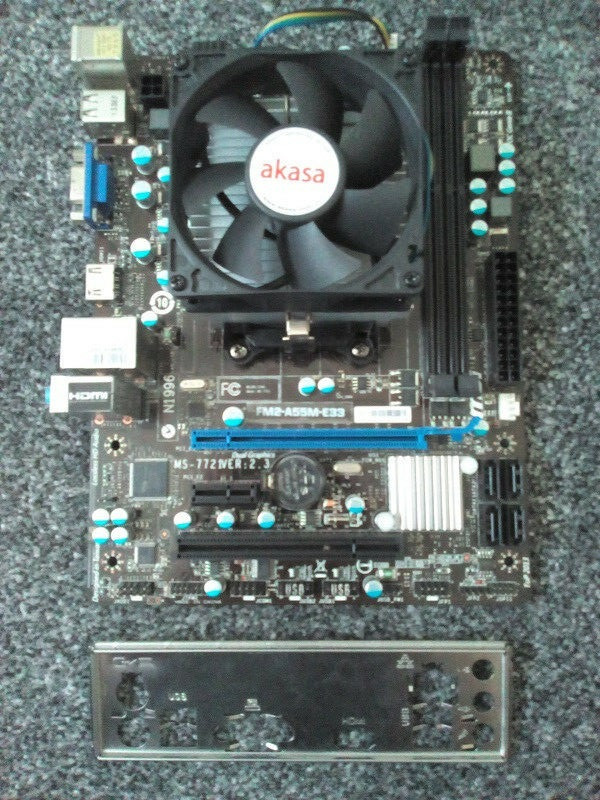 ІГРОВИЙ 4ех ЯДЕРНИЙ Комплект AMD - Плата sFM2 MSI MS-7721 на DDR3 + ПРОЦЕСОР AMD A8-5600 K 4 ЯДРА по 3.6 GHZ