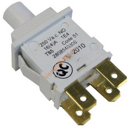 Мережева кнопка T85 зі світлодіодом для пральної машини Beko 2808540300