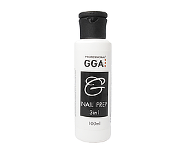 Знежирювач 3в1 для манікюру Nail Prep 3-in-1 GGA, 100ml