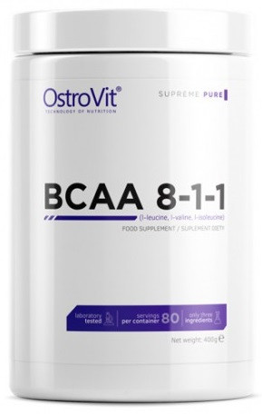 Амінокислоти OstroVit — BCAA 8:1:1 (400 грамів)
