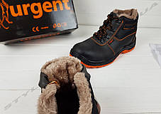 Спецвзуття черевики робочі з метал носком на хутрі спецвзуття зимове чоловіче захисне робоче взуття urgent, фото 2
