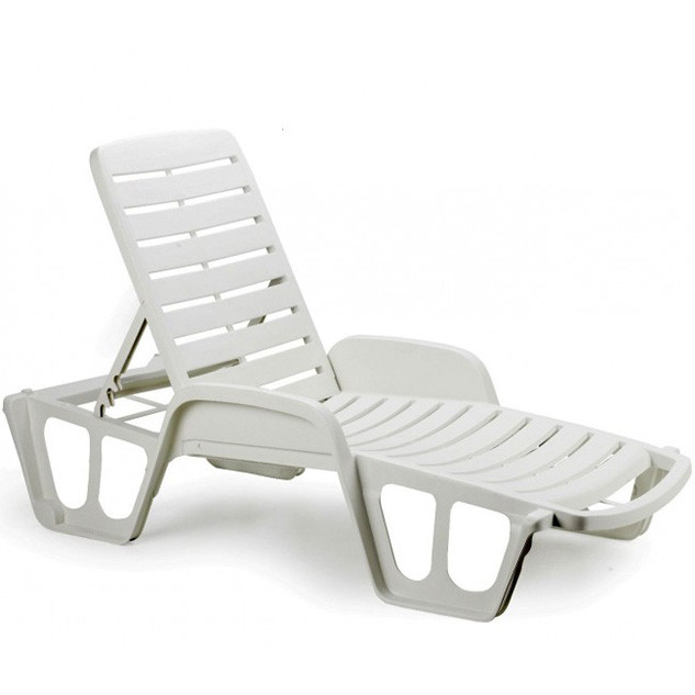 Пляжний лежак Fisso білий, фото 1