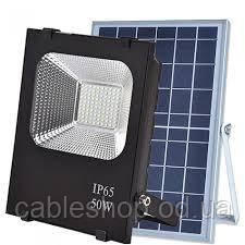 Прожектор LED на сонячній батареї VARGO 50W з пультом (VS-322)