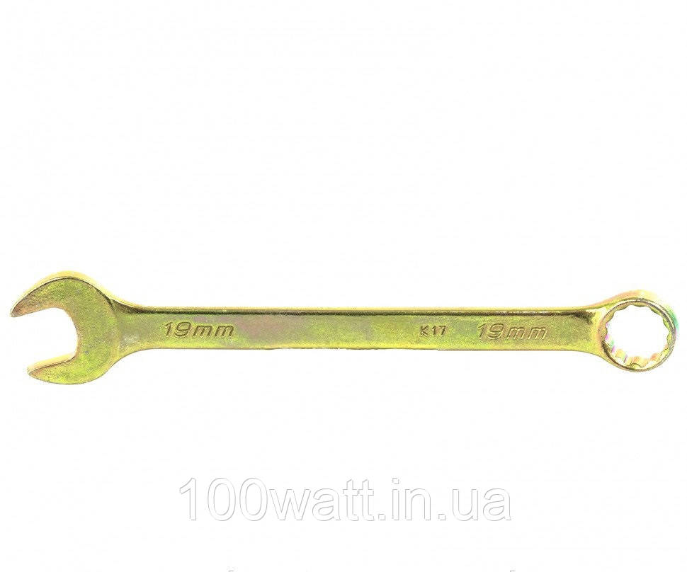 Ключ гайковий комбінований рожково-накидний 19 mm