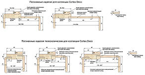 Дверне полотно Cortex Deco 02 дуб Bianco / дуб Bianco line "ПО-Сатин" "Оміс", фото 4