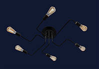 Люстра светильник лабиринт в стиле лофт Levistella 756PR0230-6 BK