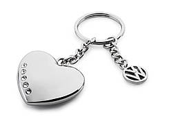 Брелок для ключів Volkswagen Keyring Heart with Swarovski Crystals, артикул 33D087010A / 7E9087010A